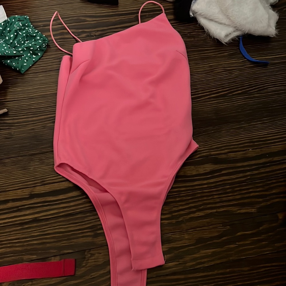 Pink bodysuit